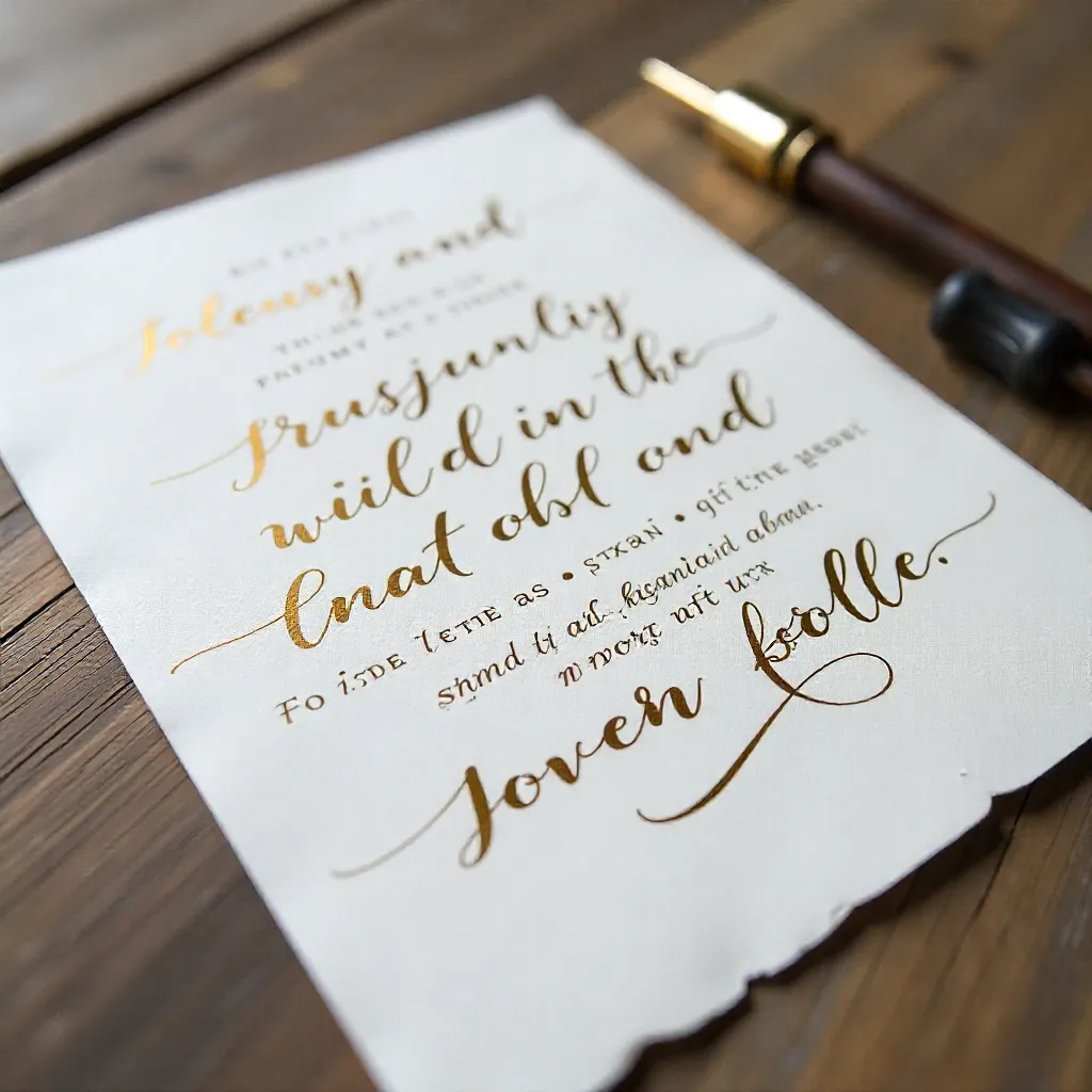 Syntetisk kalligrafi design